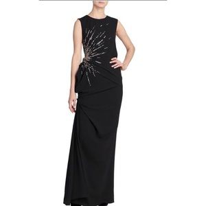 DRIES VAN NOTEN EMBELLISHED PANIER GOWN MRSP: $2055